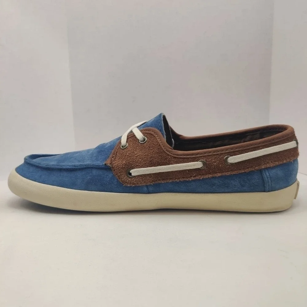 VANS Chauffeur 2.0 Boat Shoes Suede Two Tone Men's 7.5 Preppy Nautical Surf Line